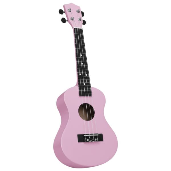 vidaXL ukulelesæt med taske til børn 23" pink -  Strengeinstrumenter