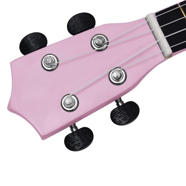 vidaXL ukulelesæt med taske til børn 23" pink -  Strengeinstrumenter