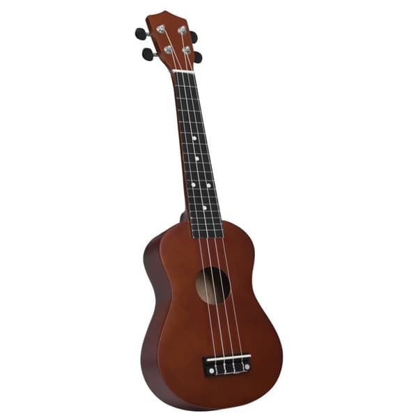 vidaXL Ukulele med väska för barn sopran mörkt trä 23" -  Stränginstrument
