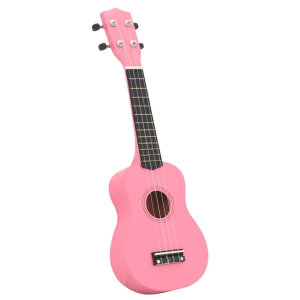 Sopranukulele med väska för barn sopran rosa 21"