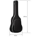 Miniatyrbilde 1 av 6: INF 40-41 tommers akustisk gitarbag med 10T polstring Sort
