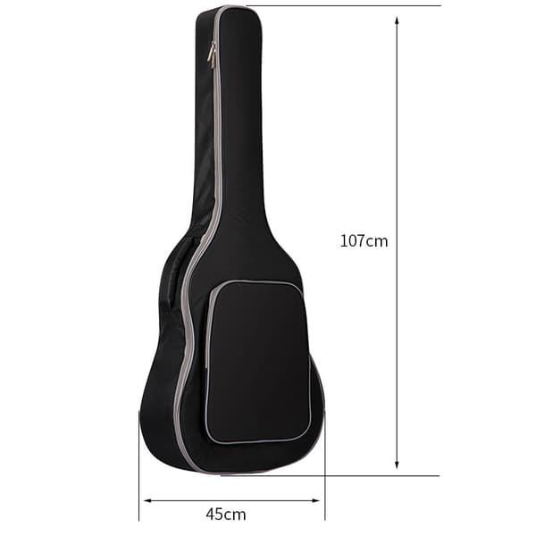 INF 40-41 tommers akustisk gitarbag med 10T polstring Sort