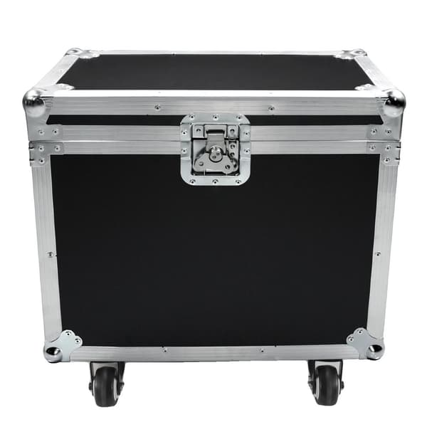 Flight Case, Tillbehörsförvaring, Kraftig Lås, Inbyggda Hjul,svart