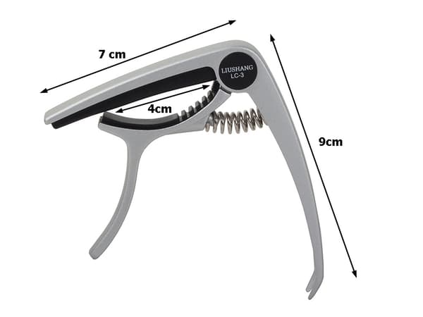 Barré-klemme med Plektrum - Capo i Metal - Til Guitar
