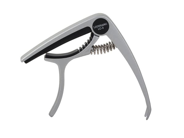 Barré-klemme med Plektrum - Capo i Metal - Til Guitar
