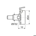 Miniatyrbild 1 av 2: Potentiometer från 5 KΩ KΩ Electro Dh 22.062/5K 84305520202727279