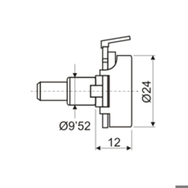 Potentiometer från 5 KΩ KΩ Electro Dh 22.062/5K 84305520202727279