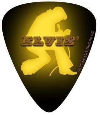 Plektrum Elvis Gul 10-pack