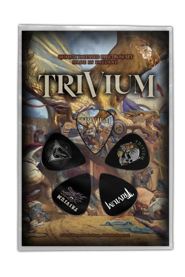 Trivium Plectrum Pack Guitar picks  In The Court Of The Dragon Official 5 Pack One Size