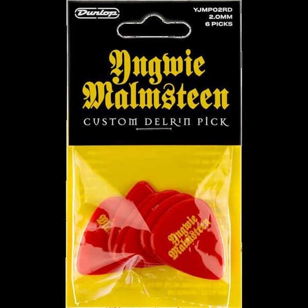 Dunlop YJMP02RD - Yngwie Malmsteen Delrin Pick 2mm påse med 6