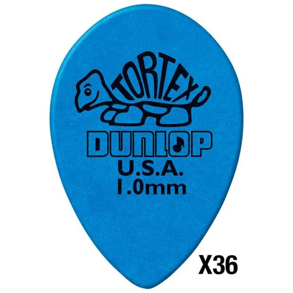 Dunlop 423R10 Dunlop Tortex Litet Droppformat 1 mm Förpackning med 36 Plektron