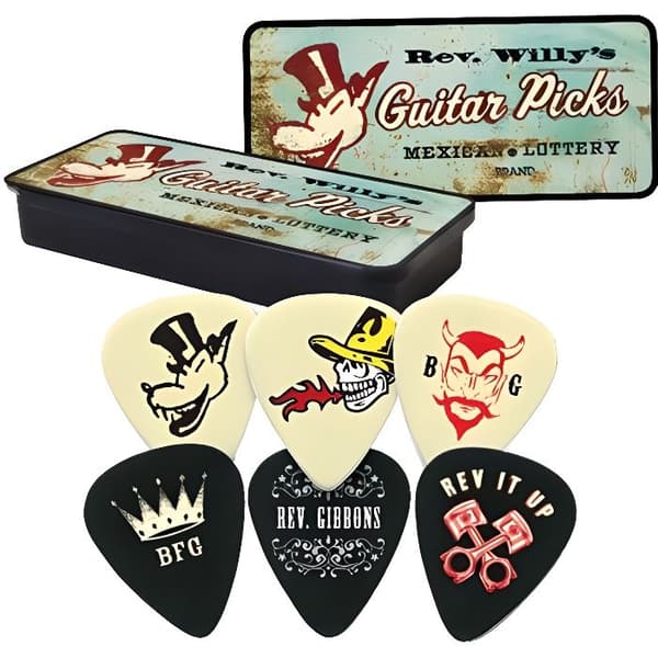 Mediators - DUNLOP RWT02M - Förpackning med 6 medelmediatorer Billy Gibbons