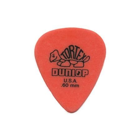 Pick - DUNLOP - 418P60 - 0,60 mm Orange - Tillbehör för gitarr och bas