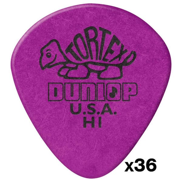 Dunlop 472RH1 Tortex Jazz I Lila Tung Sachet med 36 Plektrum