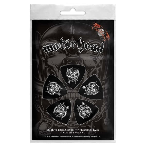 Motorhead Warpig Tri-Tip Guitar Pick Pack Set of 5 One Size