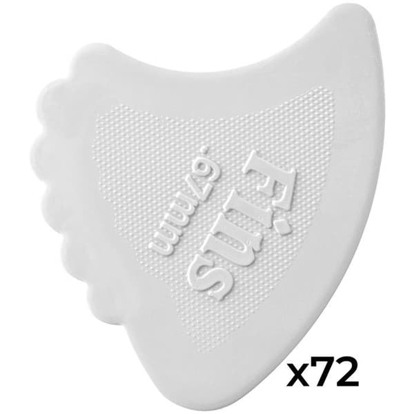 Dunlop 444R67 Nylon Fin 0,67 mm Förpackning med 72 Plektrum