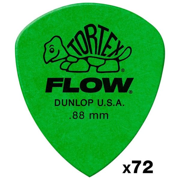 Dunlop 558R088 Tortex Flow Standard 0,88 mm Påse med 72 Plektrum