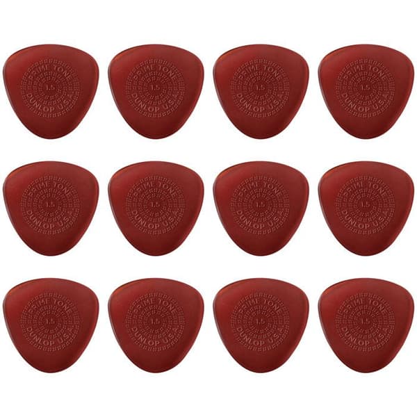 Dunlop 514R150 Primetone Semi-Rond Grip 1,50 mm Förpackning med 12 Plektrum
