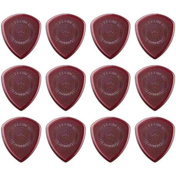 Dunlop 547R250 Flow Jumbo Grip 2,50 mm Paket med 12 Plektrum