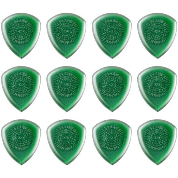 Dunlop 547R420 Flow Jumbo Grip 4,20 mm Förpackning med 12 Plektrum