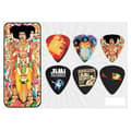 Miniatyrbild 1 av 2: DUNLOP JH-PTR02M Pick - Jimi Hendrix Collector - Box med 12 medelstora val BOLD AS LOV