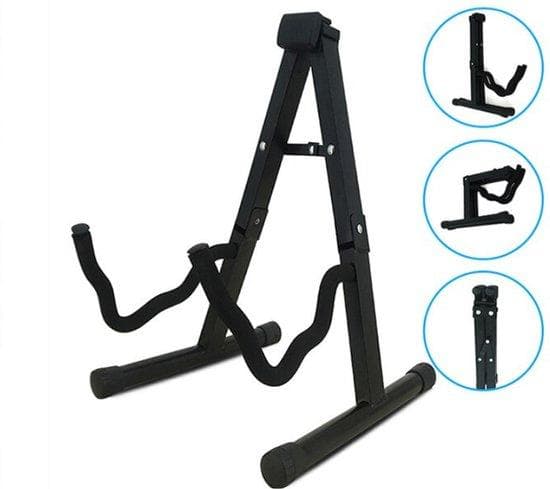 Gitarrstativ Standard | Gitarr | Bas gitarr Vikbar Akustisk gitarr svart