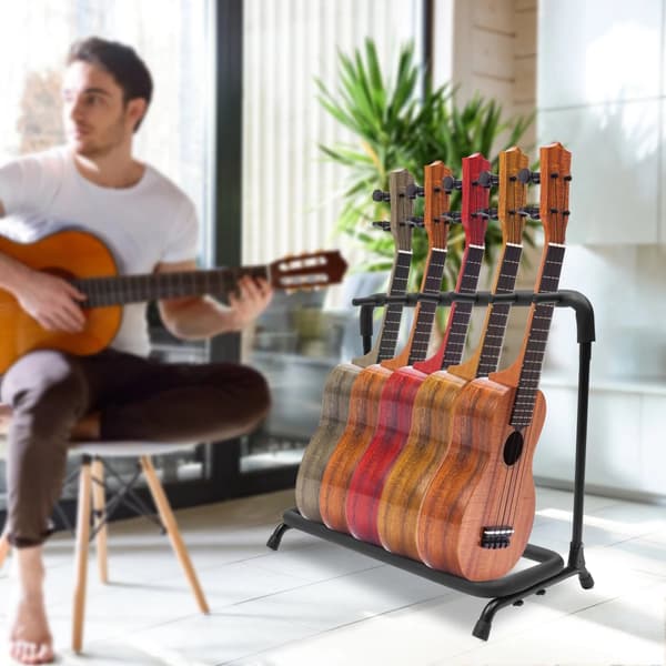 Gitarrställ, Håller gitarrer, Fällbar design, Lättåtkomlig,5