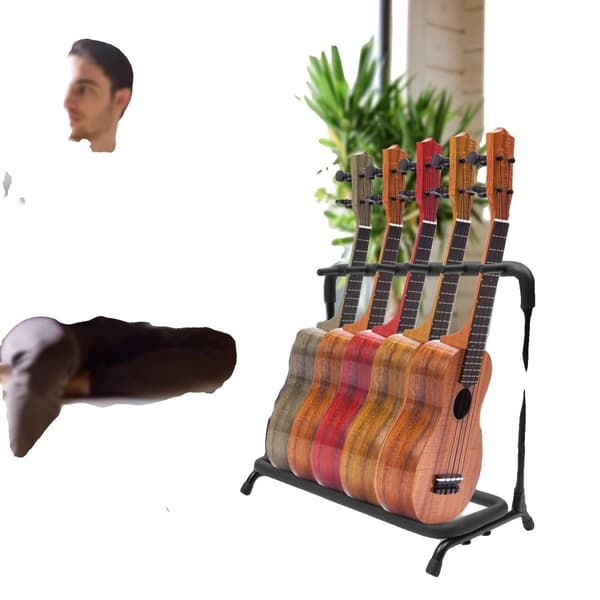 Gitarrställ, Håller gitarrer, Fällbar design, Lättåtkomlig,5