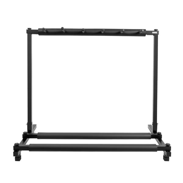 Fällbart Gitarrstativ, Rymmer 5 Gitarrer, Robust Järnkonstruction,svart