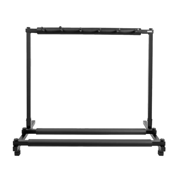 Fällbart Gitarrstativ, Rymmer 5 Gitarrer, Robust Järnkonstruction,svart