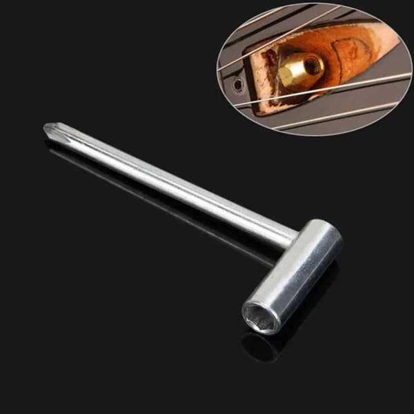 INF Metall Truss Rod Box skiftnyckel för gitarr 6,35 mm yttre dia boxnyckel