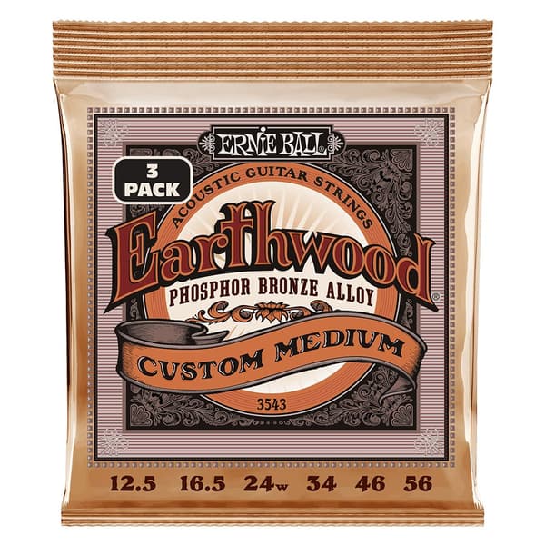 PAKKAUS Ernie Ball Earthwood Phosphor Bronze -kielet akustiseen kitaraan 12.5-56 (3543)