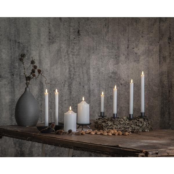 LED Antikljus 2-pack Flamme