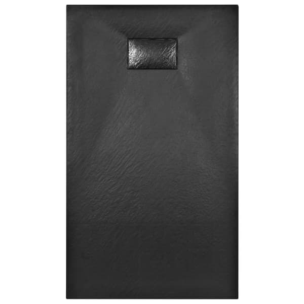 vidaXL brusekar SMC 120 x 70 cm sort