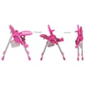 Miniatyrbillede 3 af 9: vidaXL højstol pink og grå