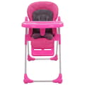 Miniatyrbillede 2 af 9: vidaXL højstol pink og grå