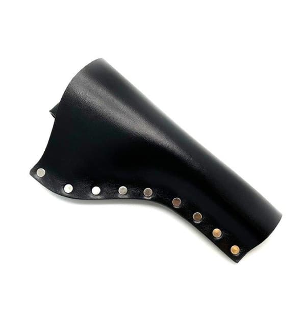 JJ Custom Works - Colt .45 Peacemaker Holster - Right - 4.75" - Black - Plain - Nickel Studs
