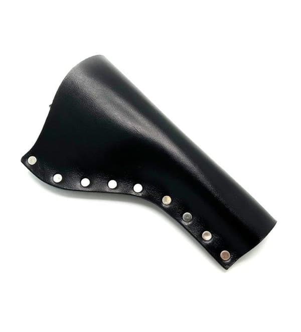 JJ Custom Works - Colt .45 Peacemaker Holster - Right - 4.75" - Black - Plain - Nickel Studs