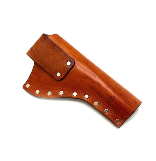 JJ Custom Works - Colt .45 Peacemaker Holster - Right - 4.75" - LightBrown - Plain - Nickel Studs