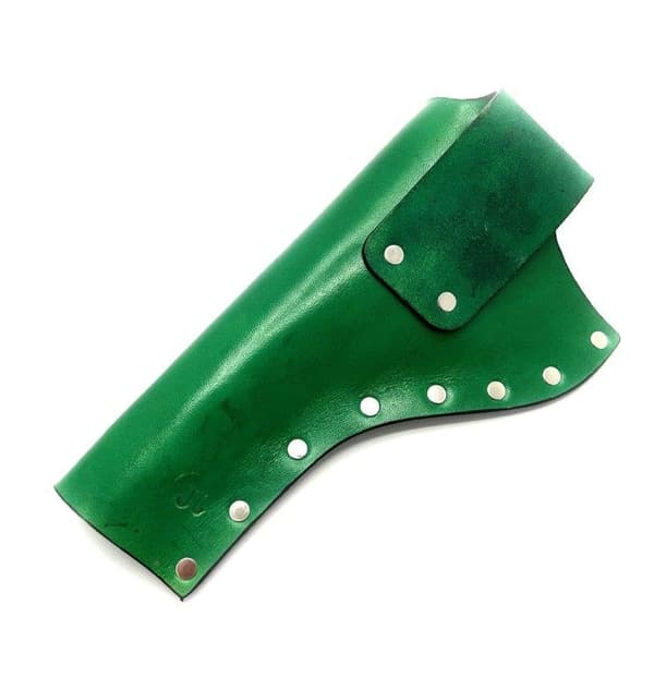 JJ Custom Works - Colt .45 Peacemaker Holster - Right - 4.75" - Green - Plain - Nickel Studs