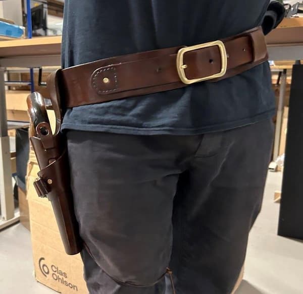 HandMade Gun Belt - Premium Swedish Tärnsjö Leather - JJ Custom Works