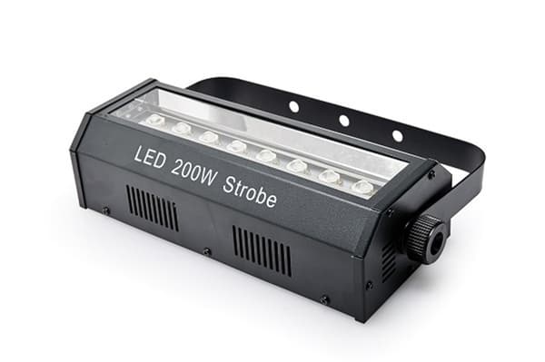 200W LED Strobe Light, 8st LED, DMX-kontrolllägen