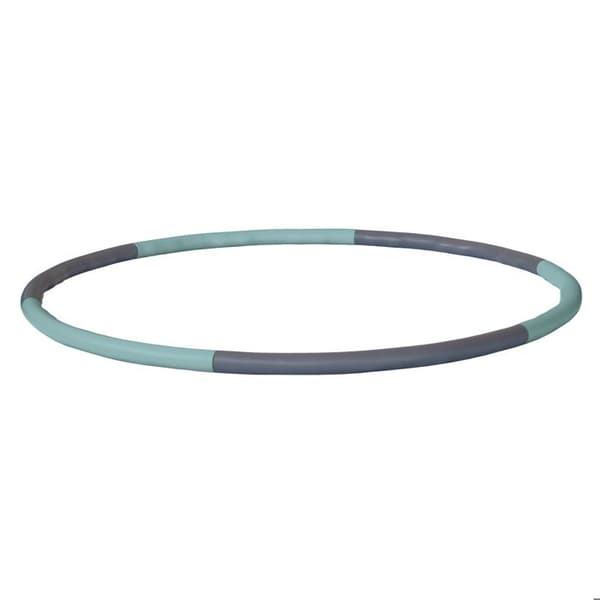 MTS Sportartikel 960236 Hula Hoop fitnessbåge med massagevågor - grå-himmelblå