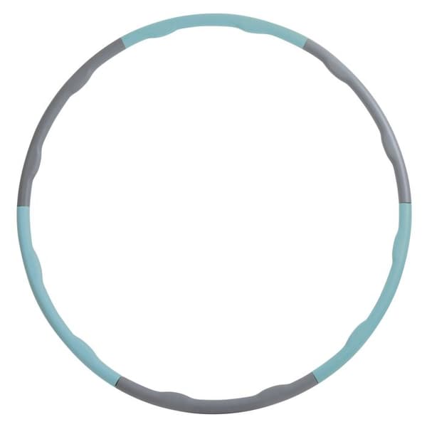 MTS Sportartikel 960236 Hula Hoop fitnessbåge med massagevågor - grå-himmelblå