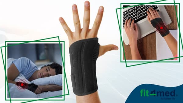 Neopren håndledsstøtte stabilisator 2 skinner