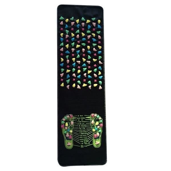 Massage mat - Zen - Fotreflexologi - 140 cm x 35 cm - Svart - Vuxen