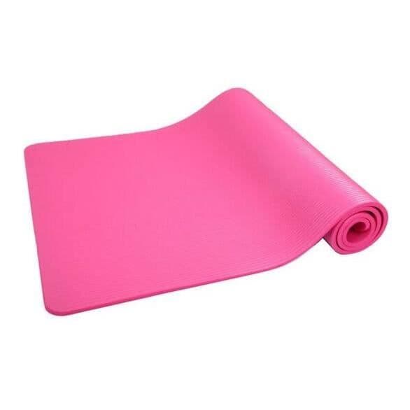 Pilatesmatta - Ospecificerad - 183x61x1 cm - Antislip - Transportrem - Rosa