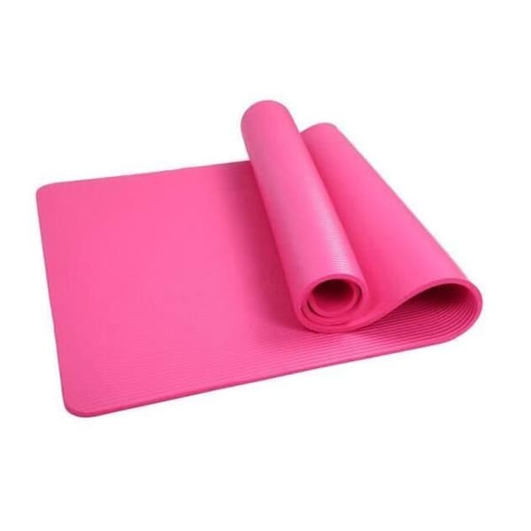 Pilatesmatta - Ospecificerad - 183x61x1 cm - Antislip - Transportrem - Rosa