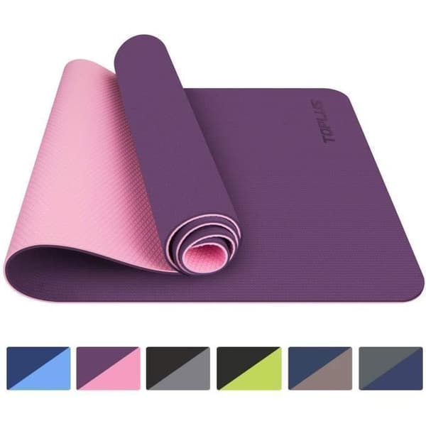 Yogamatta - Ej specificerad - 183x61x0,6 cm - Lila - Halkfri - Återvinningsbar TPE