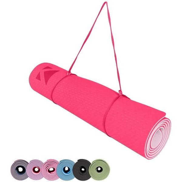 Yoga Mat - Ej angiven - 183 x 61 x 0,6 cm - Rosa - Sklipptålig - TPE